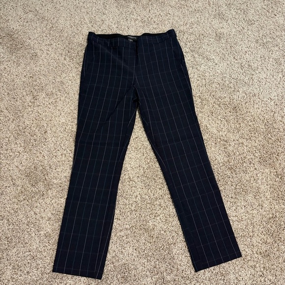 Liz Claiborne Pants - Liz Claiborne Navy and Gray Plaid Pants